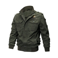 Load image into Gallery viewer, Autumn And Winter Men&#39;s Multi Pocket Military Jacket Pure Cotton Casual Work Jacket Large Loose Cotton Jacket Special Forces Men