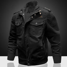 Load image into Gallery viewer, Autumn And Winter Men&#39;s Multi Pocket Military Jacket Pure Cotton Casual Work Jacket Large Loose Cotton Jacket Special Forces Men