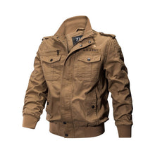 Load image into Gallery viewer, Autumn And Winter Men&#39;s Multi Pocket Military Jacket Pure Cotton Casual Work Jacket Large Loose Cotton Jacket Special Forces Men