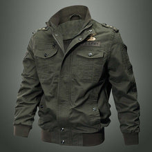 Load image into Gallery viewer, Autumn And Winter Men&#39;s Multi Pocket Military Jacket Pure Cotton Casual Work Jacket Large Loose Cotton Jacket Special Forces Men