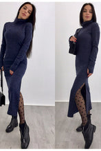 Load image into Gallery viewer, Autumn Knitted Bodycon Maxi Dress Casual Sexy V Neck Long Sleeve Women Elegant Winter Slim Fashion Long Dresses Thin Dress 2020