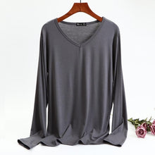 Load image into Gallery viewer, Autumn Women Cotton T Shirt Top Long Sleeve Black White Casual Tee Shirt Femme Female Slim Sexy Tops Plus Size Fashion Clothes