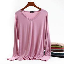 Load image into Gallery viewer, Autumn Women Cotton T Shirt Top Long Sleeve Black White Casual Tee Shirt Femme Female Slim Sexy Tops Plus Size Fashion Clothes