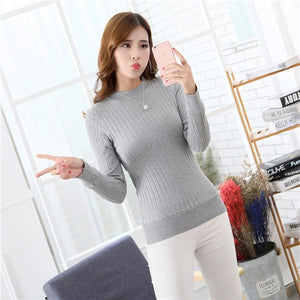 Autumn plus Thick Velvet Sweater Bottoming shirt Velvet lining warm Pullover Lined sweater Female Casual Black Thick sweater