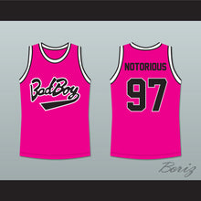 Load image into Gallery viewer, Notorious B.I.G. 97 Bad Boy Pink Basketball Jersey