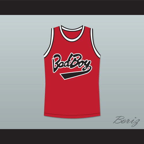 Biggie Smalls 10 Bad Boy Red Basketball Jersey