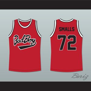 Notorious B.I.G. Biggie Smalls 72 Bad Boy Red Basketball Jersey