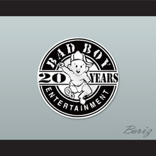 Load image into Gallery viewer, Biggie Smalls 10 Bad Boy Pinstriped Baseball Jersey with 20 Years Patch