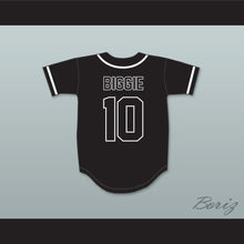Load image into Gallery viewer, Biggie Smalls 10 Bad Boy Black Baseball Jersey