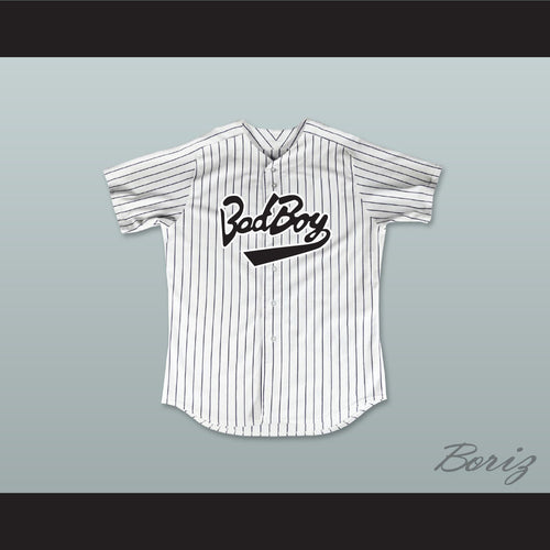 Biggie Smalls 10 Bad Boy Pinstriped Baseball Jersey
