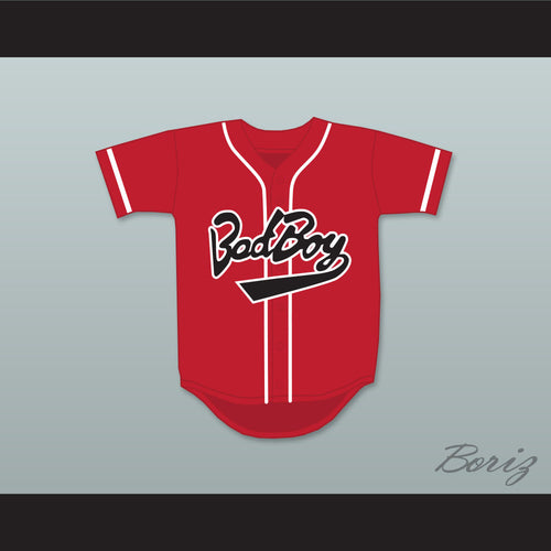 Biggie Smalls 10 Bad Boy Red Baseball Jersey