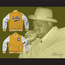 Load image into Gallery viewer, Bad Boy Entertainment Yellow Varsity Letterman Jacket-Style Sweatshirt