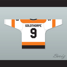 Load image into Gallery viewer, WHA 1974-75 Baltimore Blades Goldie Goldthorpe 9 Home Hockey Jersey