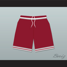 Load image into Gallery viewer, Saved By The Bell Bayside Tigers High School Maroon Basketball Shorts