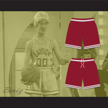 Load image into Gallery viewer, Saved By The Bell Bayside Tigers High School Maroon Basketball Shorts