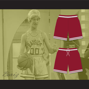 Saved By The Bell Bayside Tigers High School Maroon Basketball Shorts