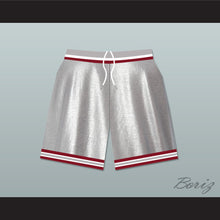 Load image into Gallery viewer, Saved By The Bell Bayside Tigers High School Silver Basketball Shorts