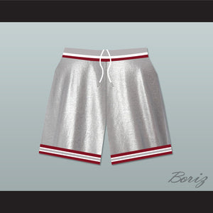 Saved By The Bell Bayside Tigers High School Silver Basketball Shorts