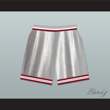 Load image into Gallery viewer, Saved By The Bell Bayside Tigers High School Silver Basketball Shorts