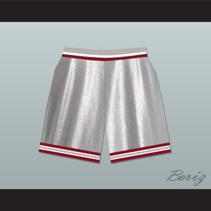 Saved By The Bell Bayside Tigers High School Silver Basketball Shorts