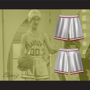 Saved By The Bell Bayside Tigers High School Silver Basketball Shorts