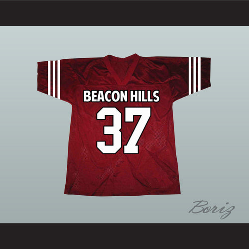 Jackson Whittemore 37 Beacon Hills Cyclones Maroon Lacrosse Jersey Teen Wolf
