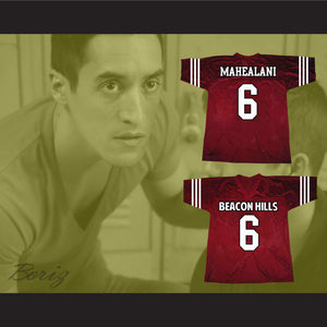 Danny Mahealani 06 Beacon Hills Cyclones Maroon Lacrosse Jersey Teen Wolf