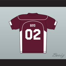 Load image into Gallery viewer, Vernon Boyd 02 Beacon Hills Cyclones Lacrosse Jersey Teen Wolf Maroon