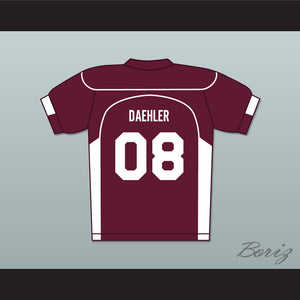 Matt Daehler 08 Beacon Hills Cyclones Lacrosse Jersey Teen Wolf Maroon