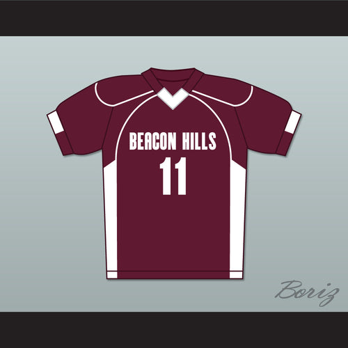Scott McCall 11 Beacon Hills Cyclones Lacrosse Jersey Teen Wolf Maroon