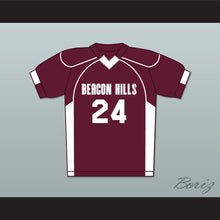 Load image into Gallery viewer, Stiles Stilinski 24 Beacon Hills Cyclones Lacrosse Jersey Teen Wolf Maroon