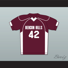 Load image into Gallery viewer, Scott Howard 42 Beacon Hills Cyclones Lacrosse Jersey Teen Wolf Maroon