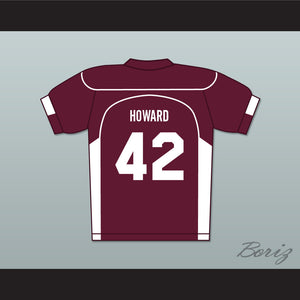 Scott Howard 42 Beacon Hills Cyclones Lacrosse Jersey Teen Wolf Maroon