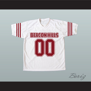 Derek Hale 00 Beacon Hills Cyclones Maroon White Lacrosse Jersey Teen Wolf