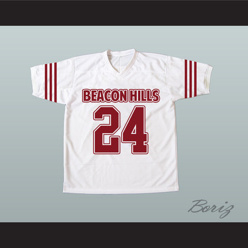 Stiles Stilinski 24 Beacon Hills Cyclones White Lacrosse Jersey Teen Wolf