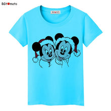 Load image into Gallery viewer, BGtomato Mickey and Minnie lovely friends T-shirt women popular cute cartoon shirts Good quality clothes brand casual tees