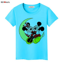 Load image into Gallery viewer, BGtomato Mickey and Minnie lovely friends T-shirt women popular cute cartoon shirts Good quality clothes brand casual tees