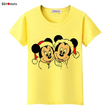 Load image into Gallery viewer, BGtomato Mickey and Minnie lovely friends T-shirt women popular cute cartoon shirts Good quality clothes brand casual tees