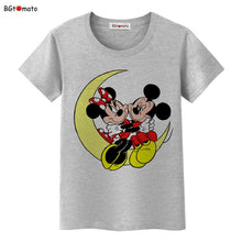 Load image into Gallery viewer, BGtomato Mickey and Minnie lovely friends T-shirt women popular cute cartoon shirts Good quality clothes brand casual tees