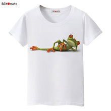 Load image into Gallery viewer, BGtomato New!! Naughty Frog 3D T shirt women originality lovely cartoon 3D shirts Hot sale Brand good quality casual tops