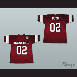 Vernon Boyd 02 Beacon Hills Cyclones Lacrosse Jersey Teen Wolf Includes Patch