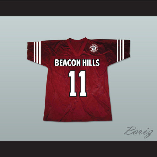 Scott McCall 11 Beacon Hills Cyclones Lacrosse Jersey Teen Wolf Includes Patch