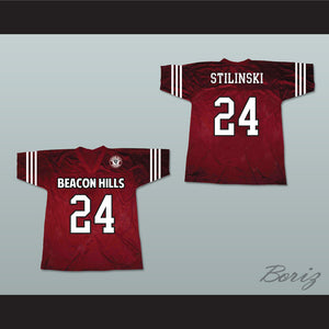 Stiles Stilinski 24 Beacon Hills Cyclones Lacrosse Jersey Teen Wolf Includes Patch