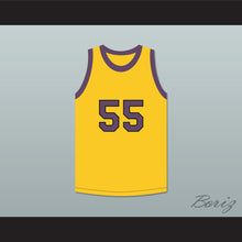 Load image into Gallery viewer, Nipsey Big Nip 55 Yellow Basketball Jersey Martin