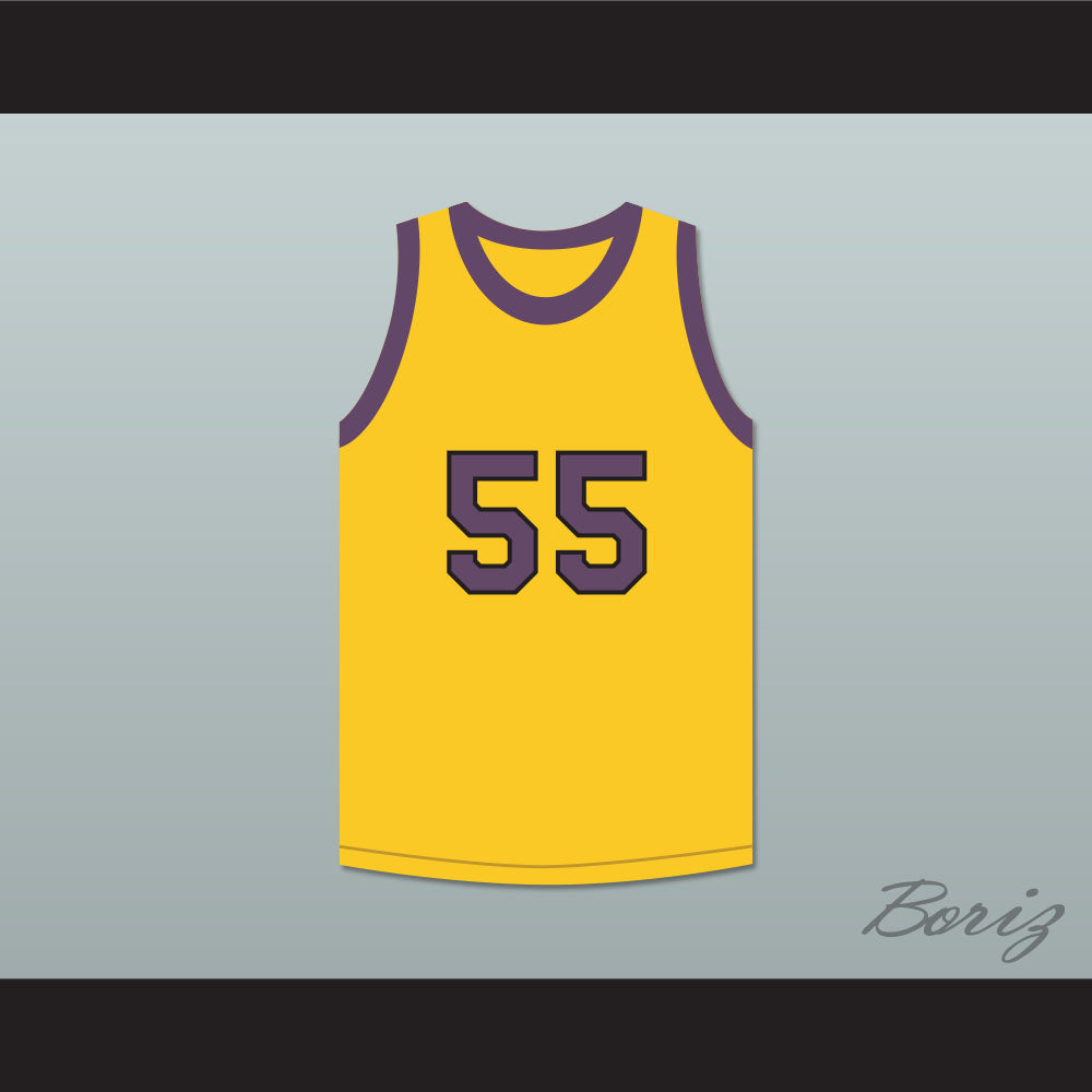 Nipsey Big Nip 55 Yellow Basketball Jersey Martin