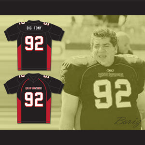 Joey Diaz 92 Anthony "Big Tony" Cobianco Mean Machine Convicts Football Jersey