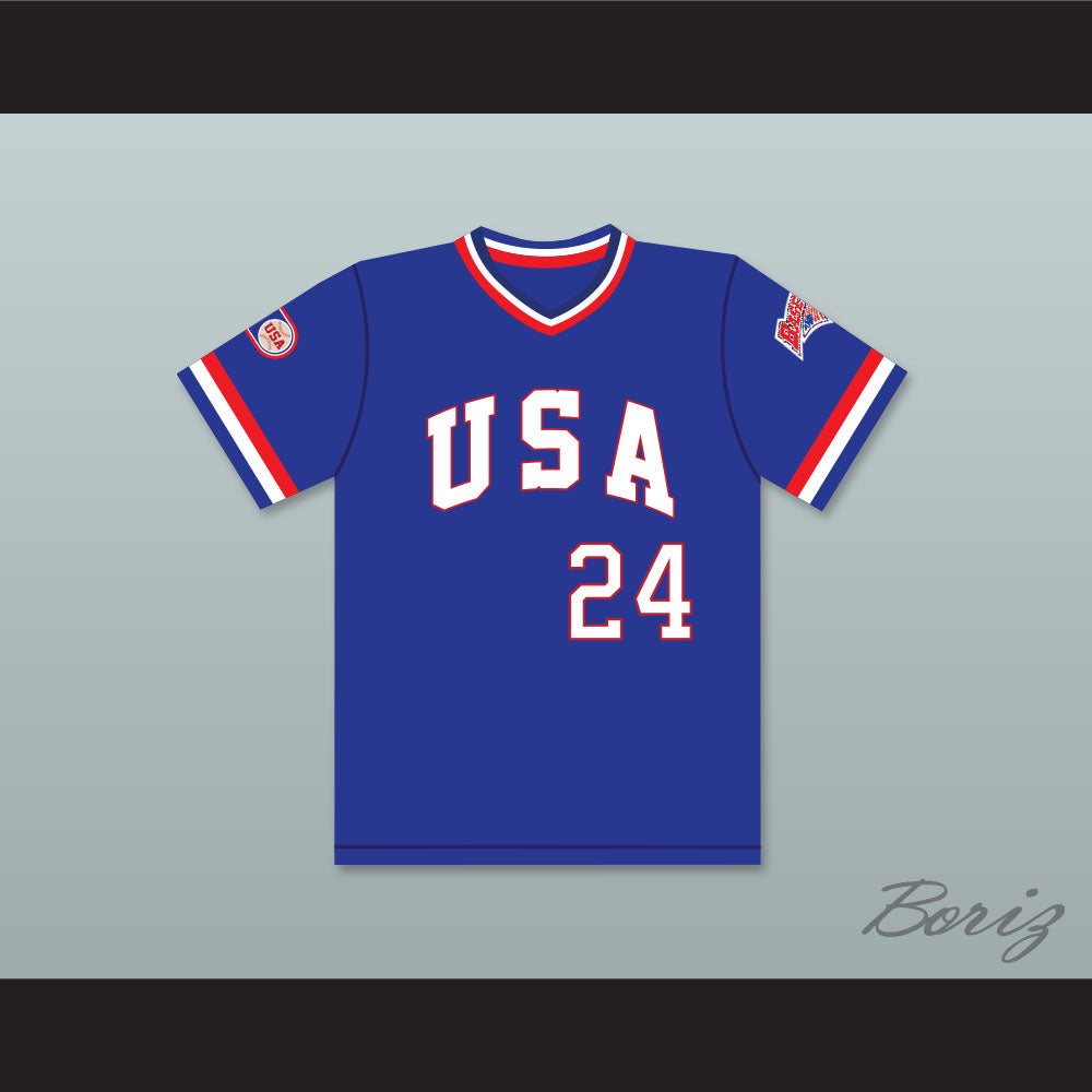 B.J. Surhoff 24 1984 USA Team Blue Baseball Jersey