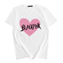 Load image into Gallery viewer, BLACKPINK Album Kpop New Summer Women Shirt Hip Hop Casual Letters Printed Fashion T-Shirt Clothes Printed Short-Sleeve Tops