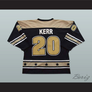 Kevin Kerr 20 Flint Generals Black Hockey Jersey