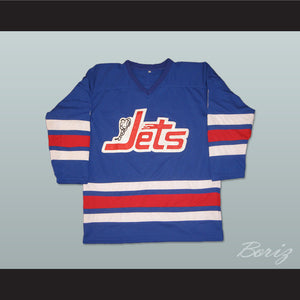 Bobby Hull 9 Winnipeg Jets Blue Hockey Jersey